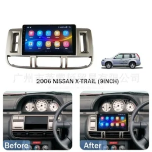 Nissan X-trail 2006 ANDROID монитор 9" дюйм 2din С 4-Х ЯДЕРНЫМ