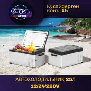 Портативный автомобильный холодильник 25 литр 12/24/220 v