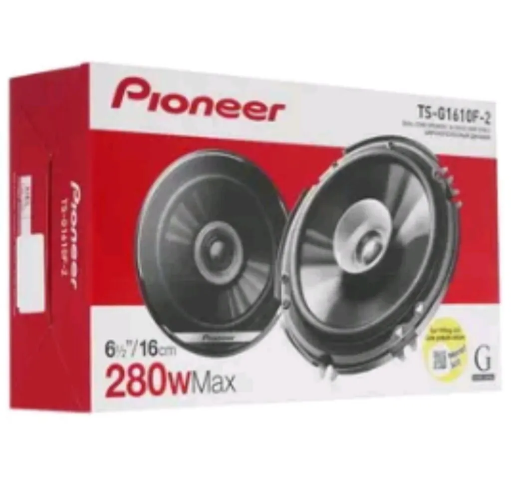 Широкополосная АС Pioneer TS-G1610F-2 – это 2 круглых динамика для